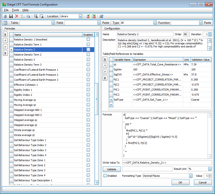 Formula Tool - CPT Tool